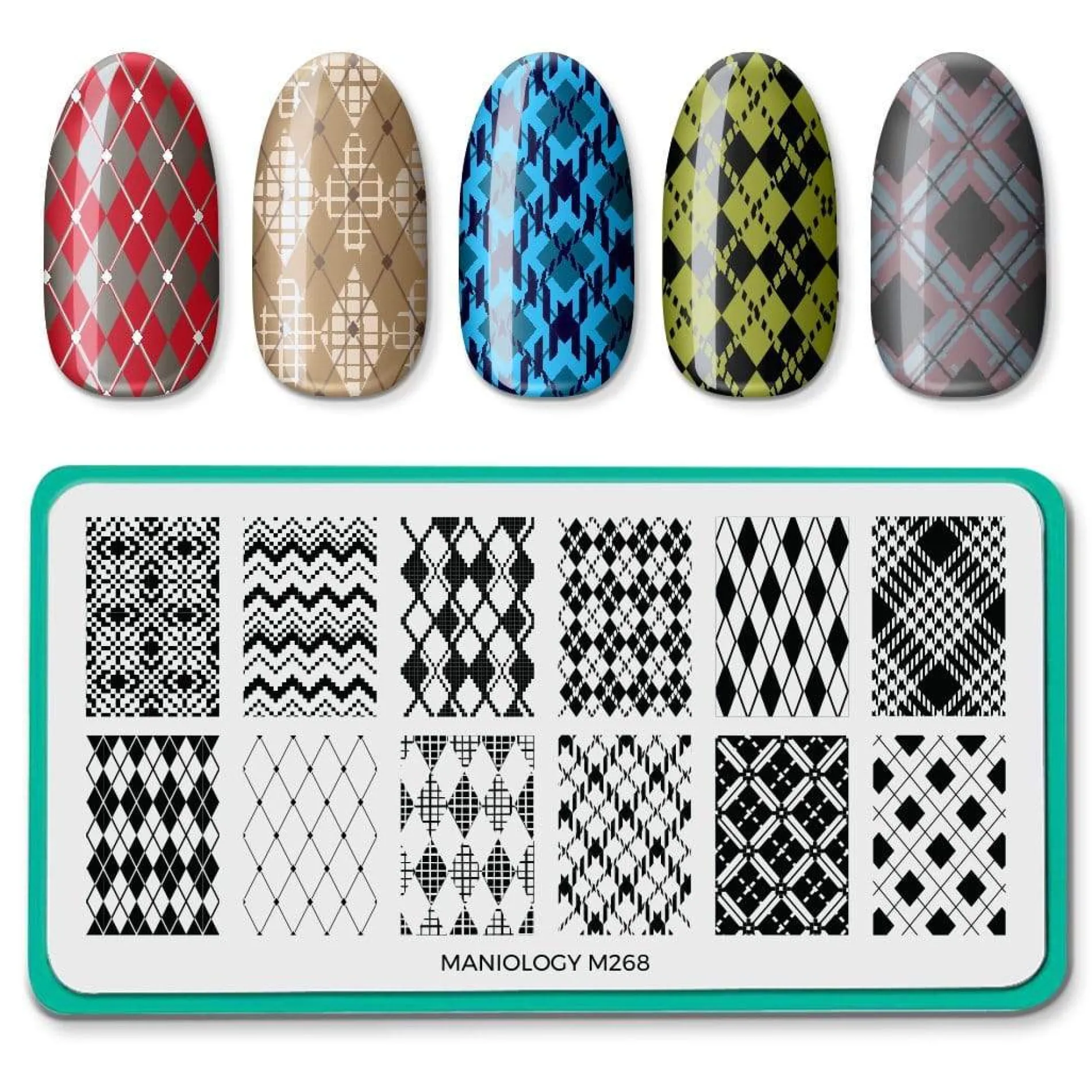 All About Argyle (m268) - Nail Stamping Plate