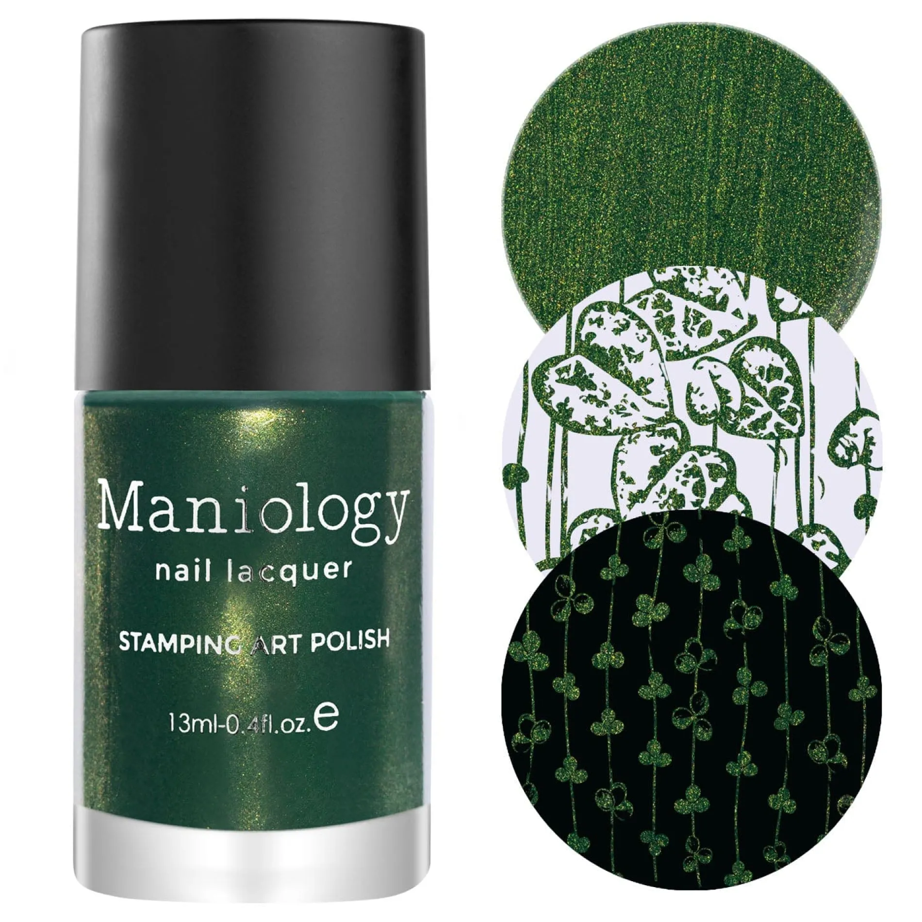 Alocasia (B441) - Shimmer Forest Green Stamping Polish