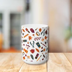 A Manicured Fall Ceramic Coffee Mug 15oz