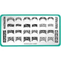 Antique Swirl French (M397) - Nail Stamping Plate