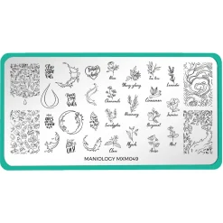 Aromatherapy: Scented Garden (MXM049) - Nail Stamping Plate