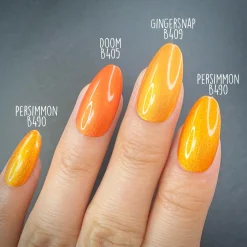 Autumn Bounty: Persimmon (B490) - Orange Metallic Stamping Polish