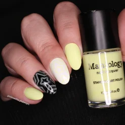 Beeper Buzz (B551) - Cream Neon Yellow Stamping Polish