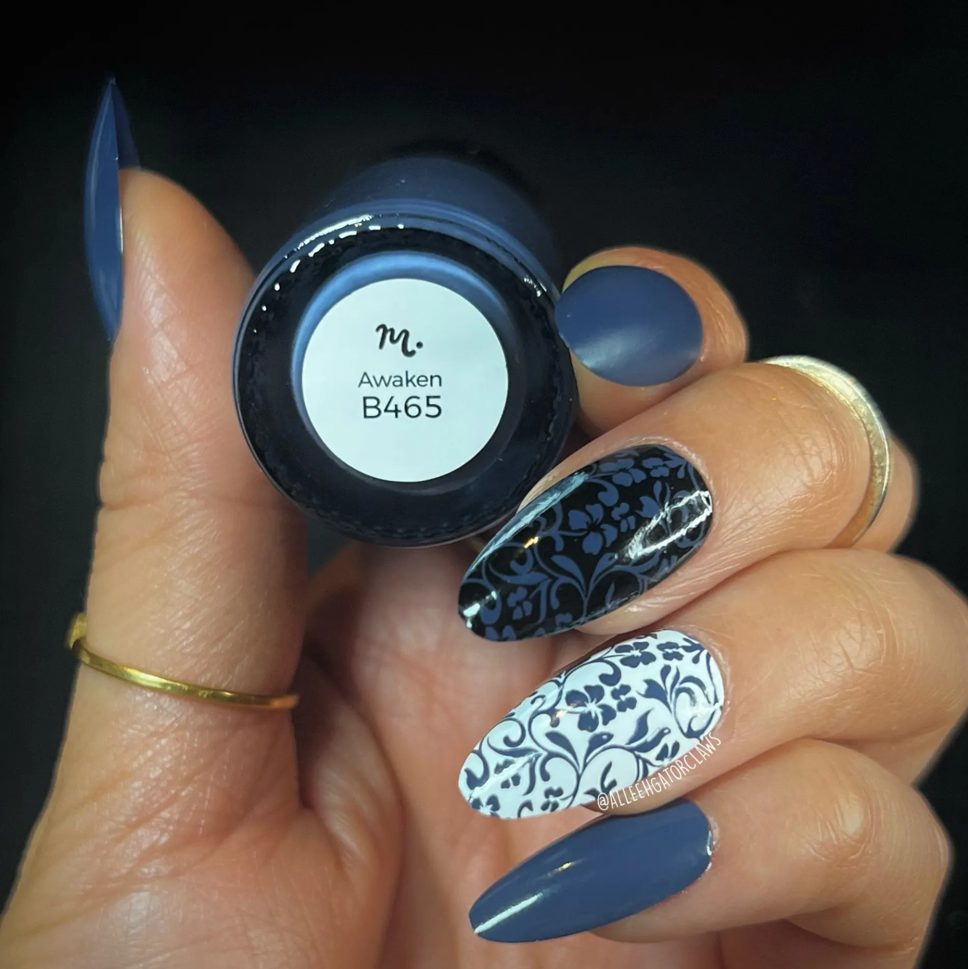 Beginnings: Awaken (B465) - Blue Cream Stamping Polish