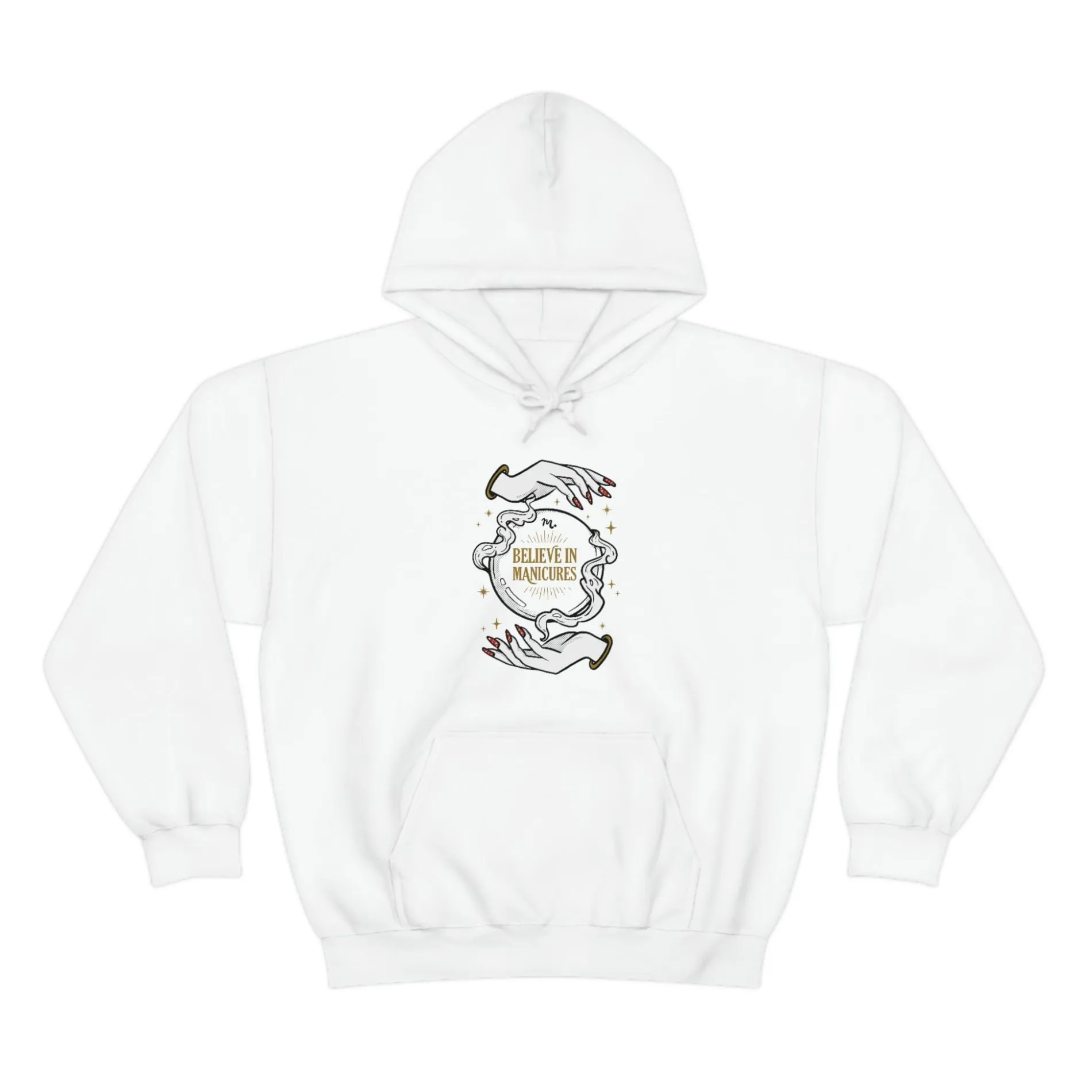 Believe in Manicures - Heavy Blend Hoodie Sweatshirt