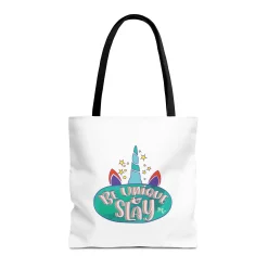 Be Unique and Slay - The Nail Artist Tote Bag