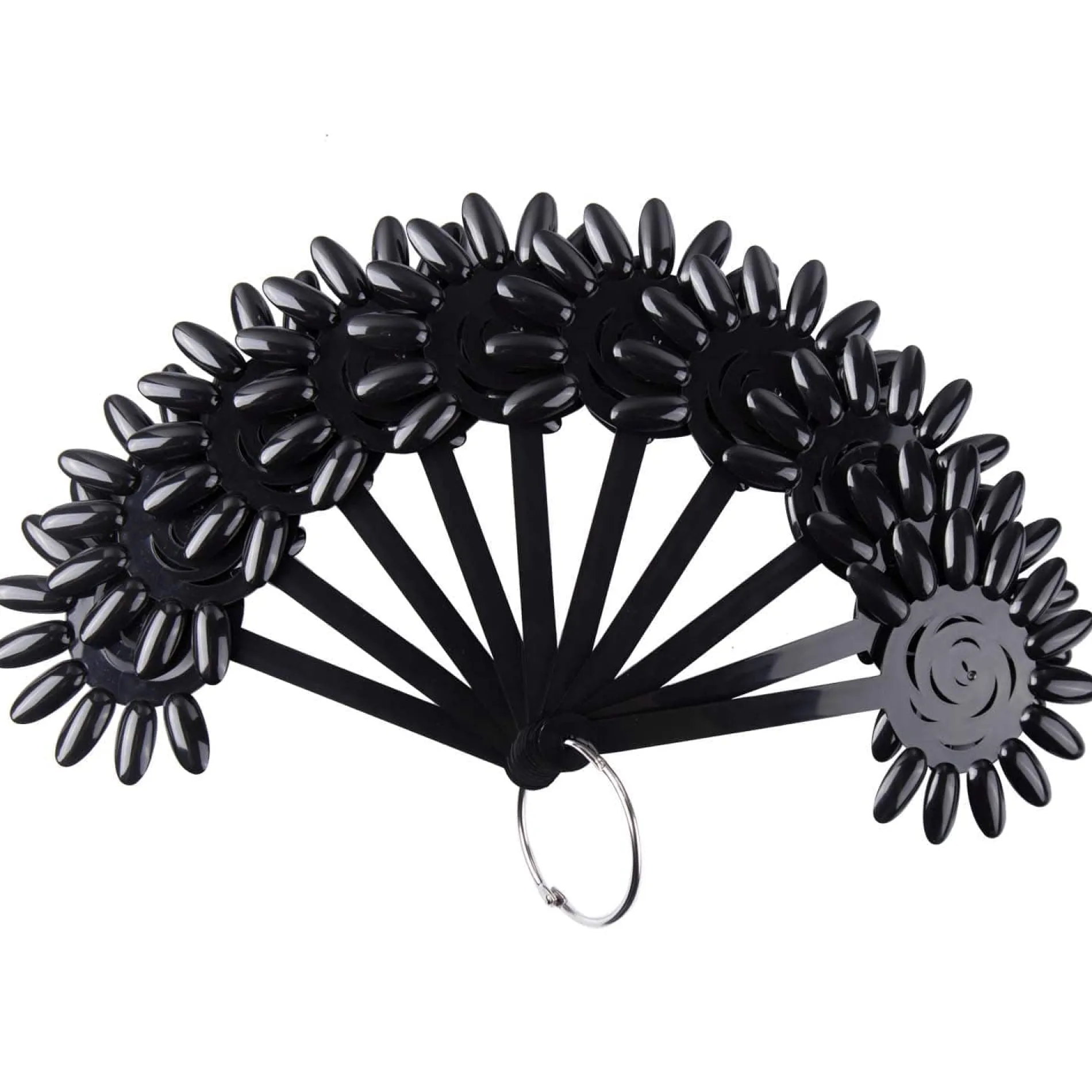 Black Polish Swatch Wheels - Set of 10