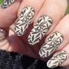 Blooming Silhouettes (M584) - Nail Stamping Plate