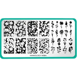 Blooming Silhouettes (M584) - Nail Stamping Plate