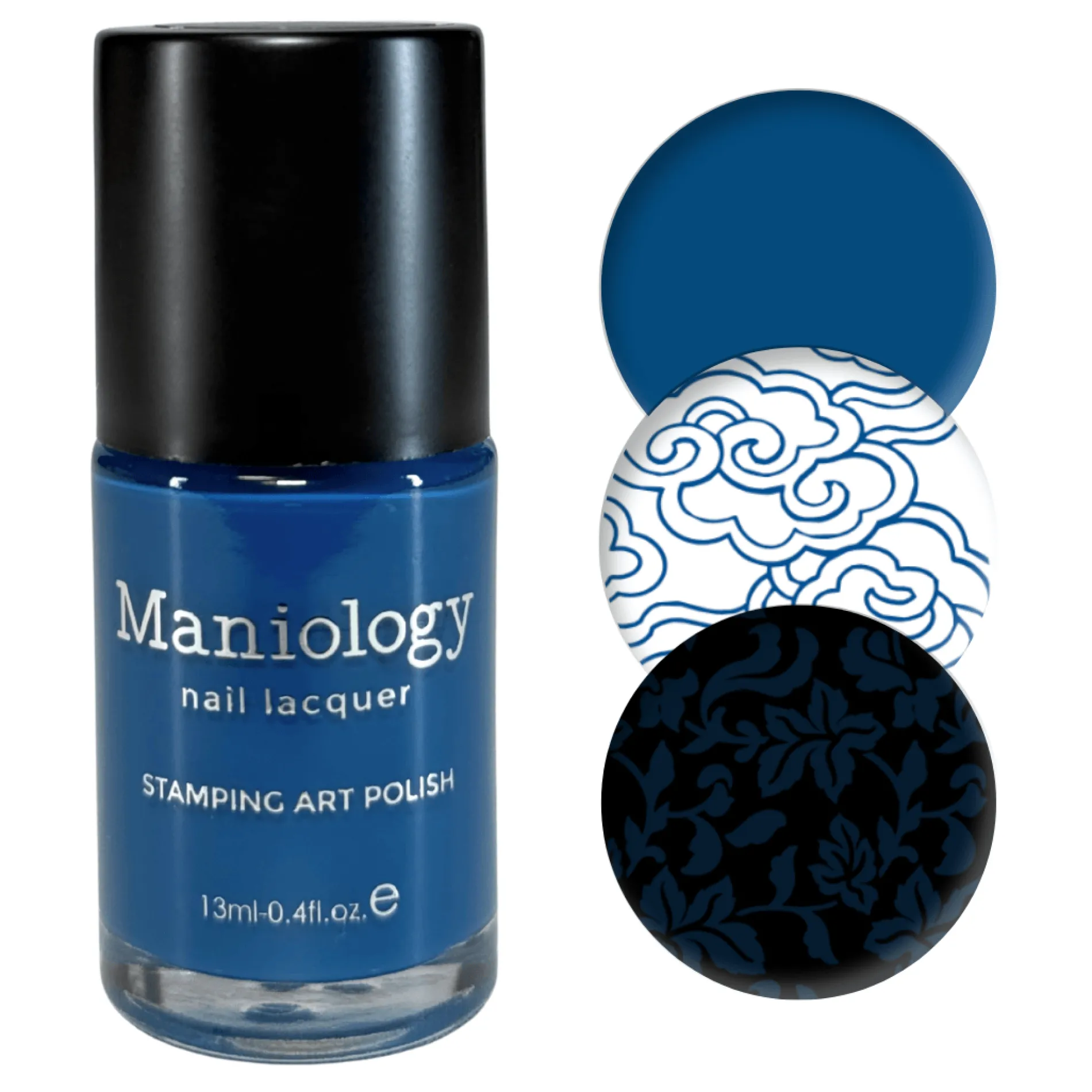 Blue Glaze (B578) - Blue Creme Stamping Polish