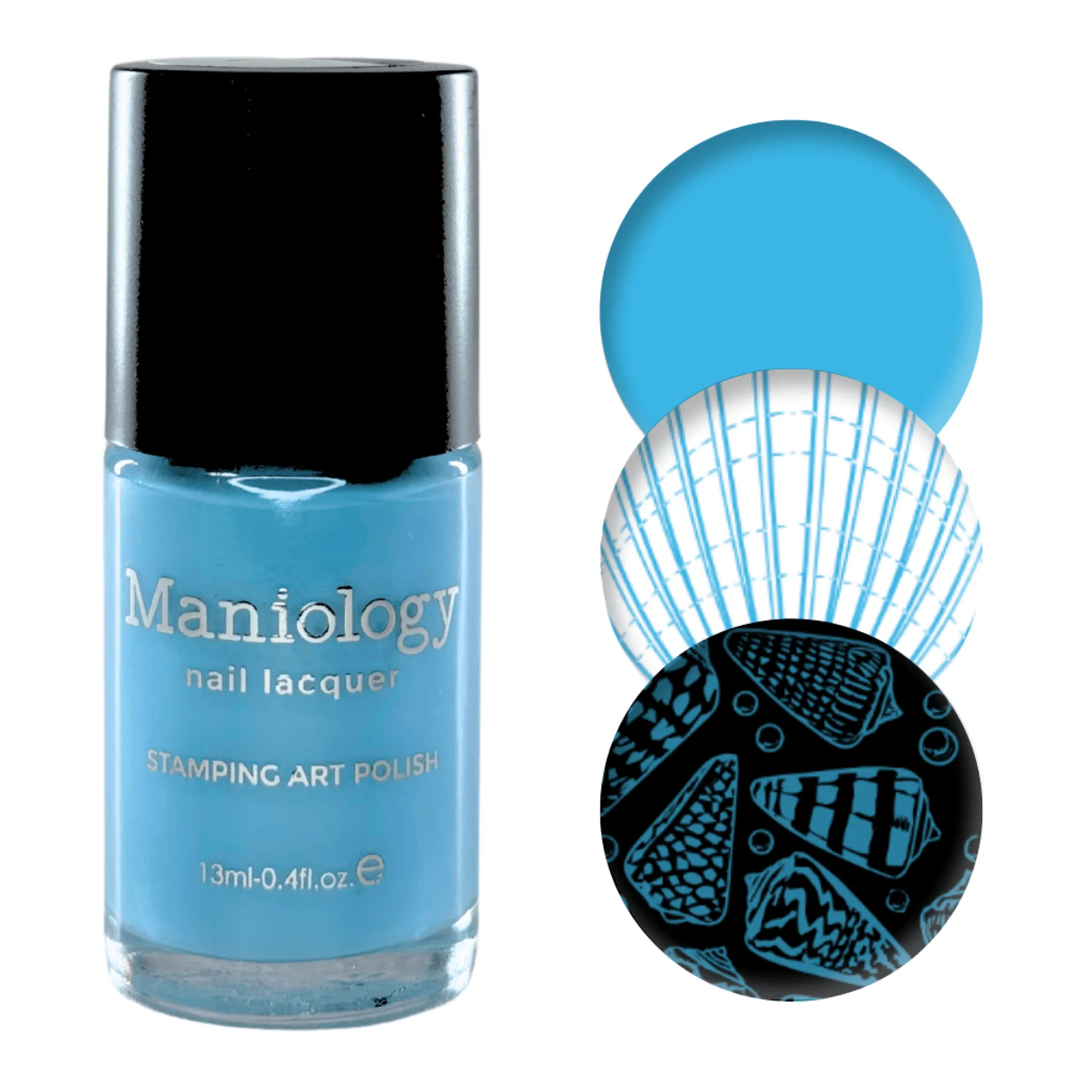 Bubblegum Pop: Acid Wash (B555) - Muted Sky Blue Cream Stamping Polish