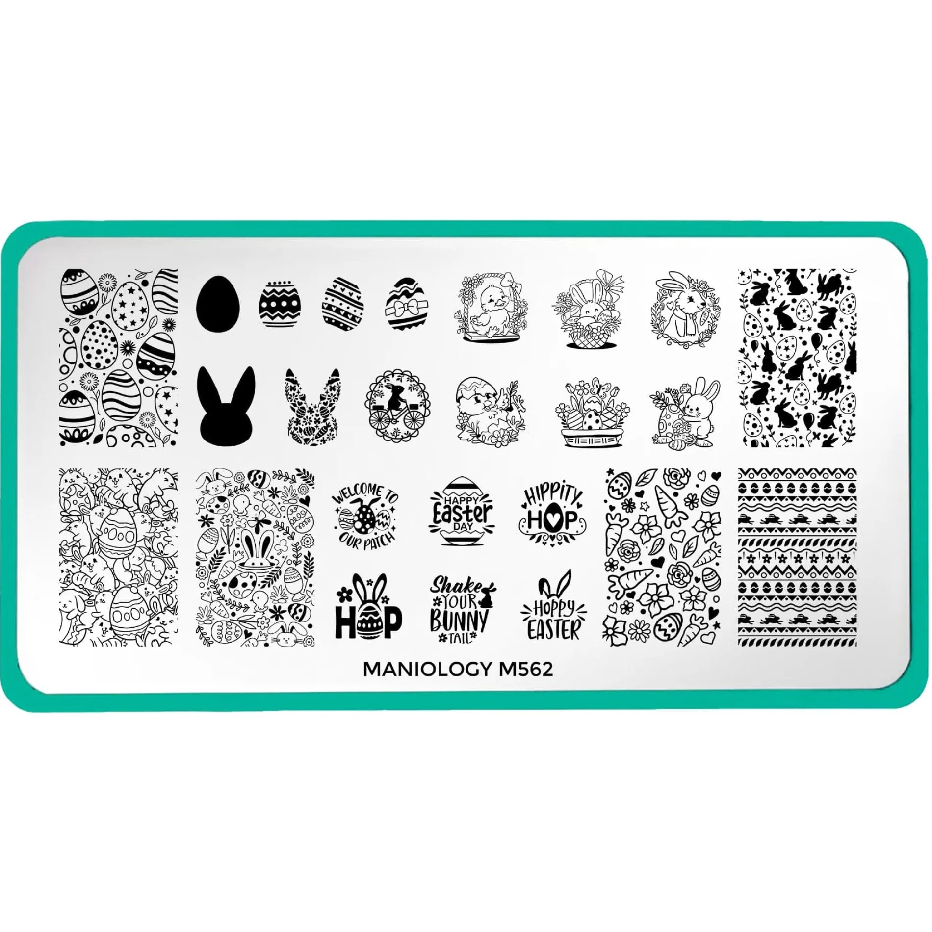 Bunny Bliss (M562) - Nail Stamping Plate