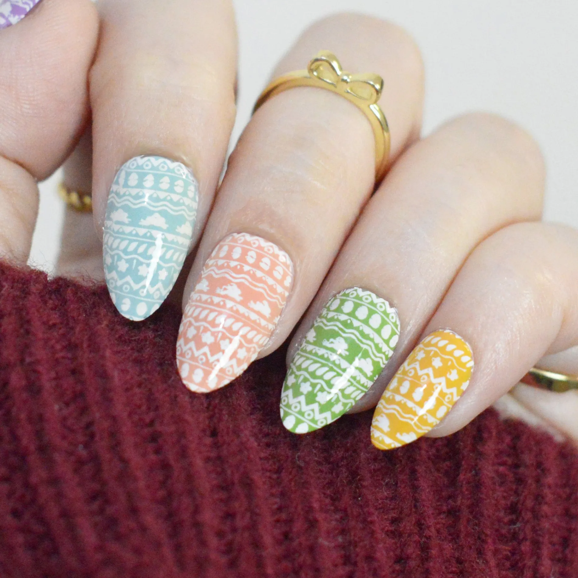Bunny Bliss (M562) - Nail Stamping Plate