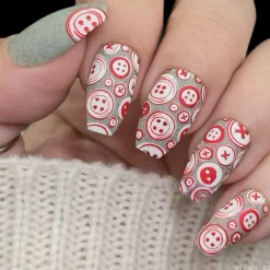 Button Collection (M645) - Nail Stamping Plate