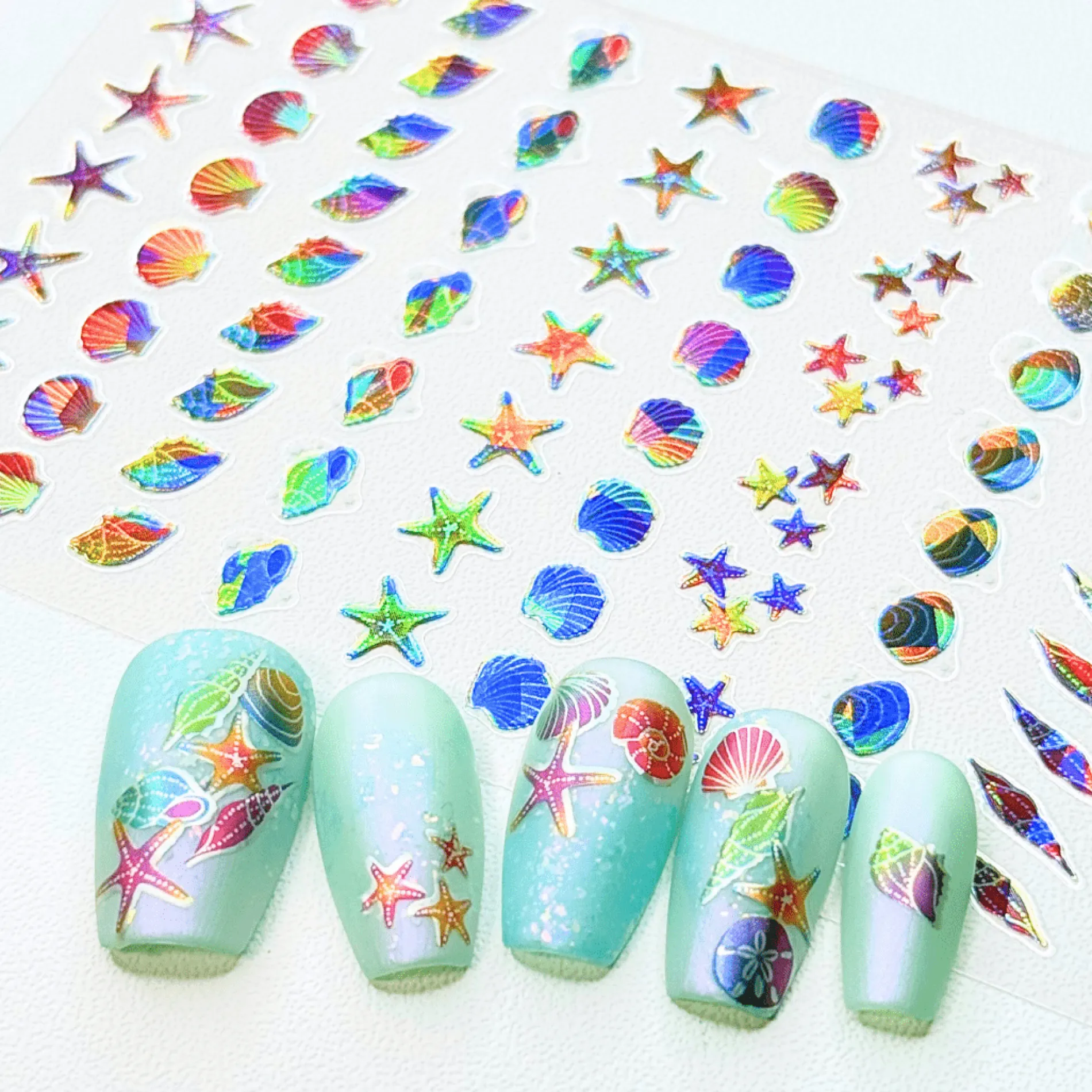 By the Seashore (MS-105) - Nail Art Sticker