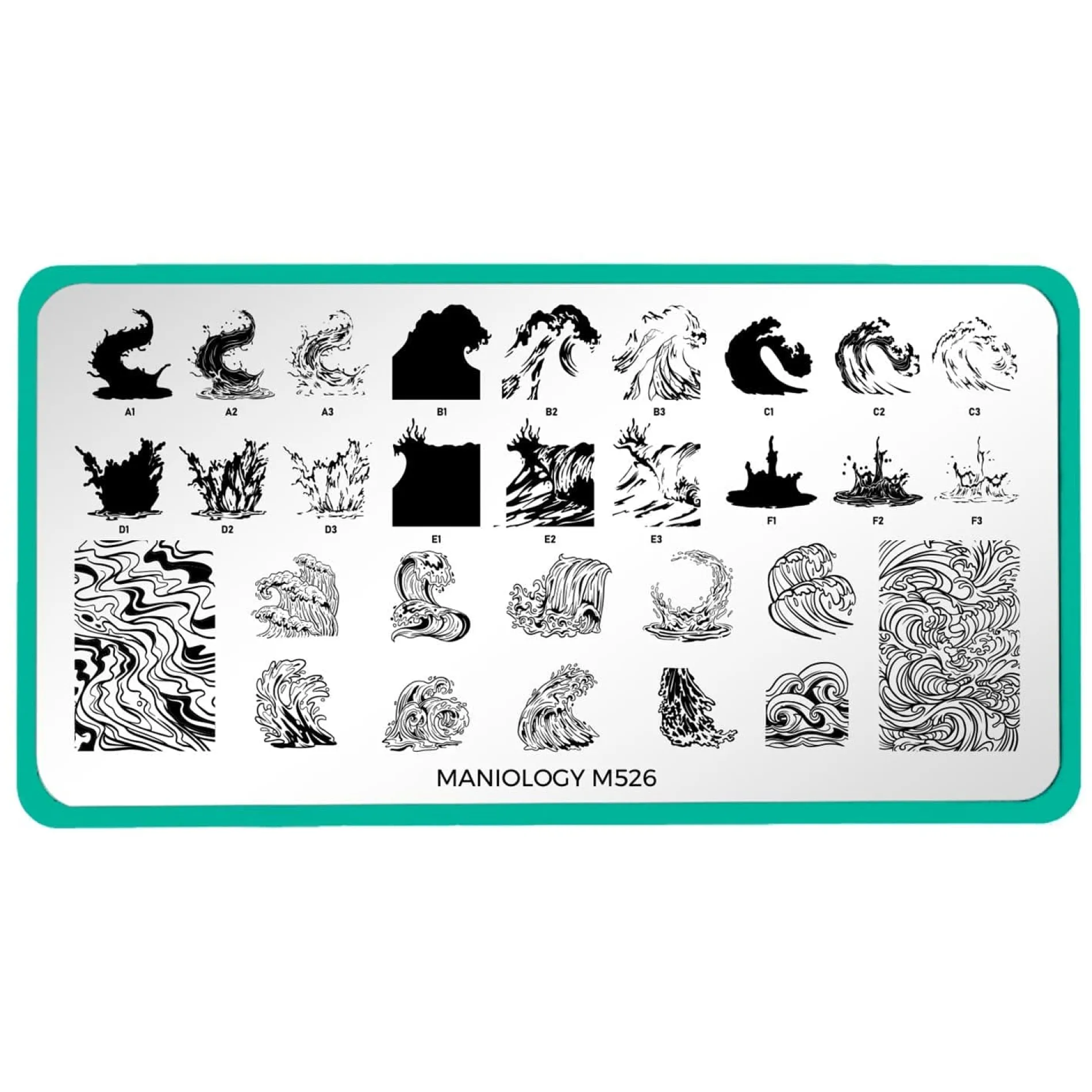 Catching Waves (M526) - Nail Stamping Plate