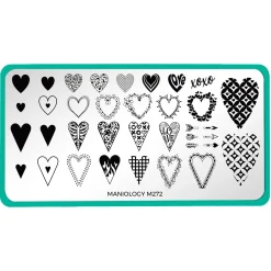 Classic Gradients & Hearts: Set of 3 Nail Stamping Plates