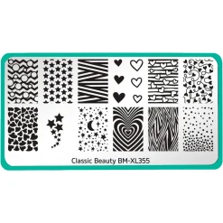 Classic Gradients & Hearts: Set of 3 Nail Stamping Plates