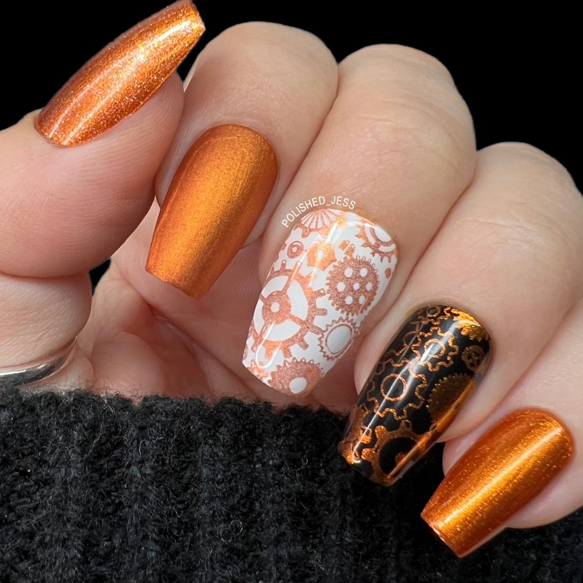 Clockwork (B481) - Metallic Copper Stamping Polish