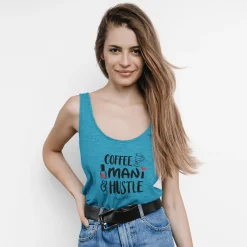 Coffee-Mani-Hustle - Jersey Tank Top