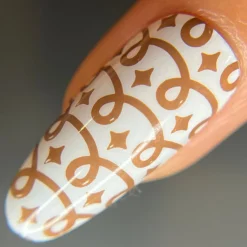 Cookie Crumbs (B538) - Cream Brown Stamping Polish