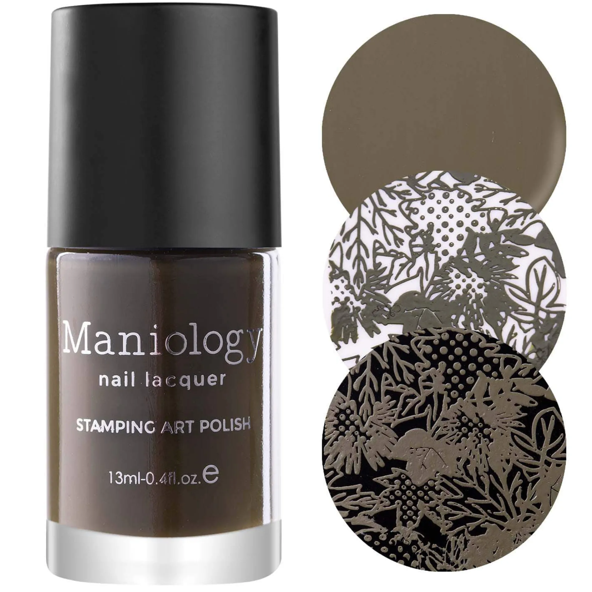 Crisp (B349) - Dark Green-Gray Stamping Polish