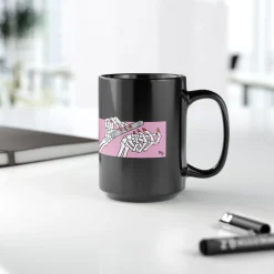 Dead But Nailed It Ceramic Coffee Black Mug 15oz
