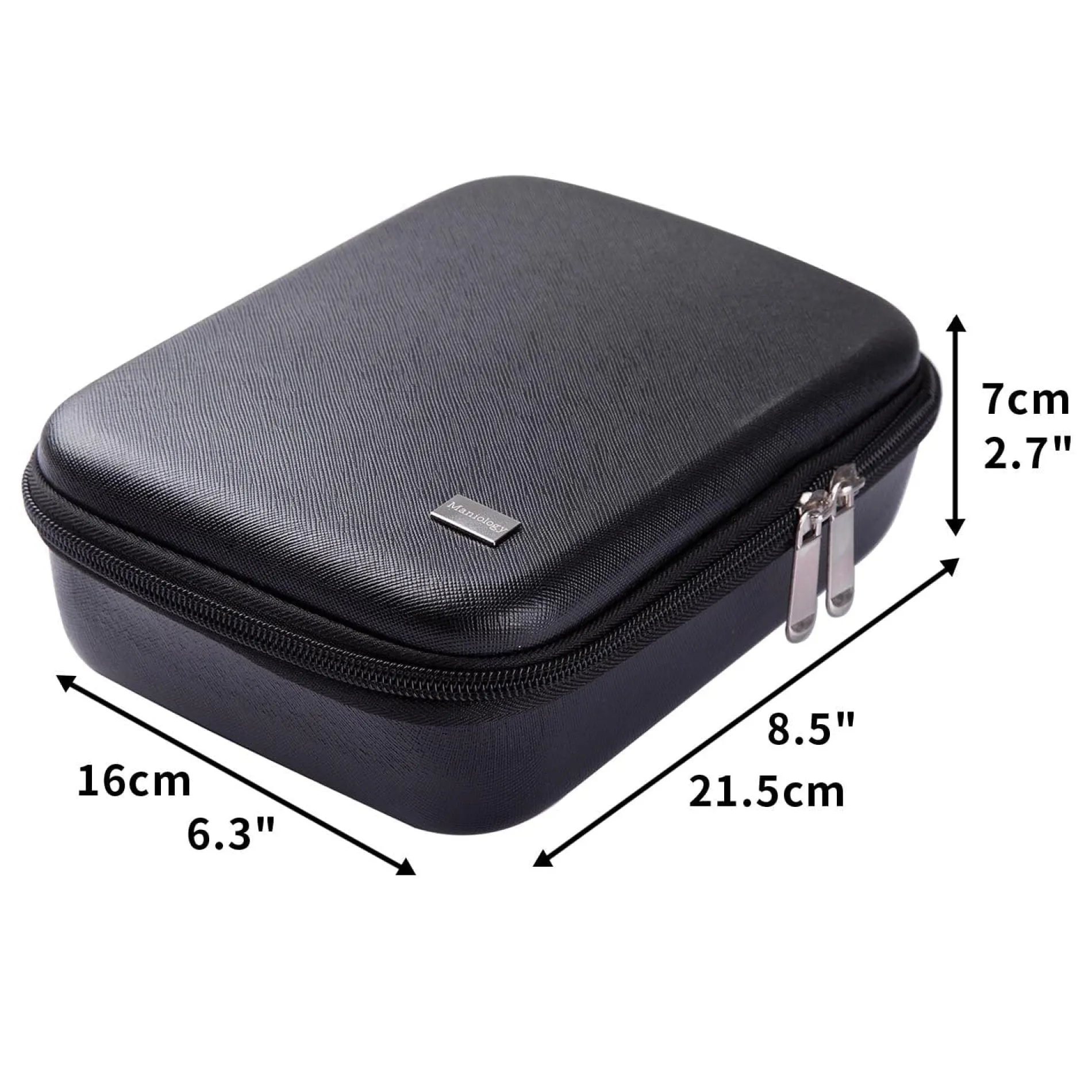 Deluxe Stamping Plates and Polish Holder Case - Jet Black