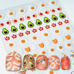 Egghead Cafe x Maniology - Sunny Side Up Nail Art Sticker