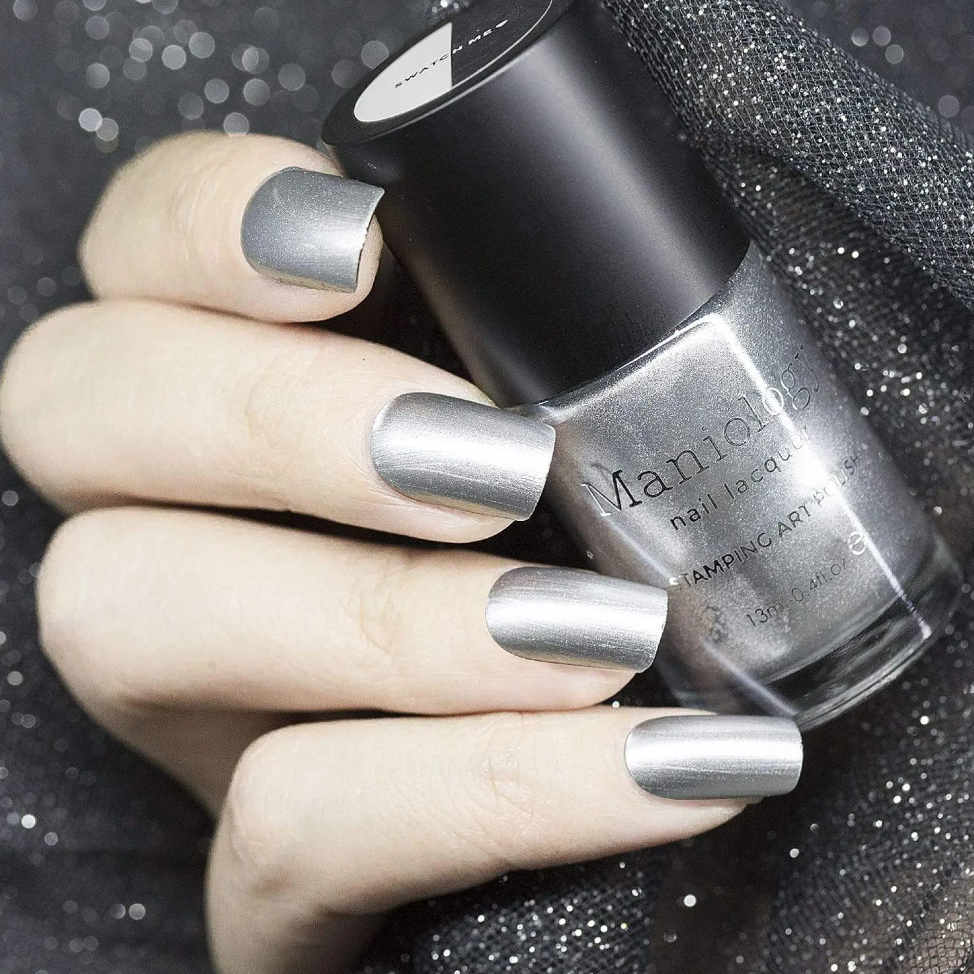 Essentials Primary Collection: So Metal (B186) Metallic Silver Stamping Polish