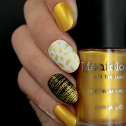 Essentials Primary Collection: Heart of Gold (B187) Warm Metallic Gold Stamping Polish
