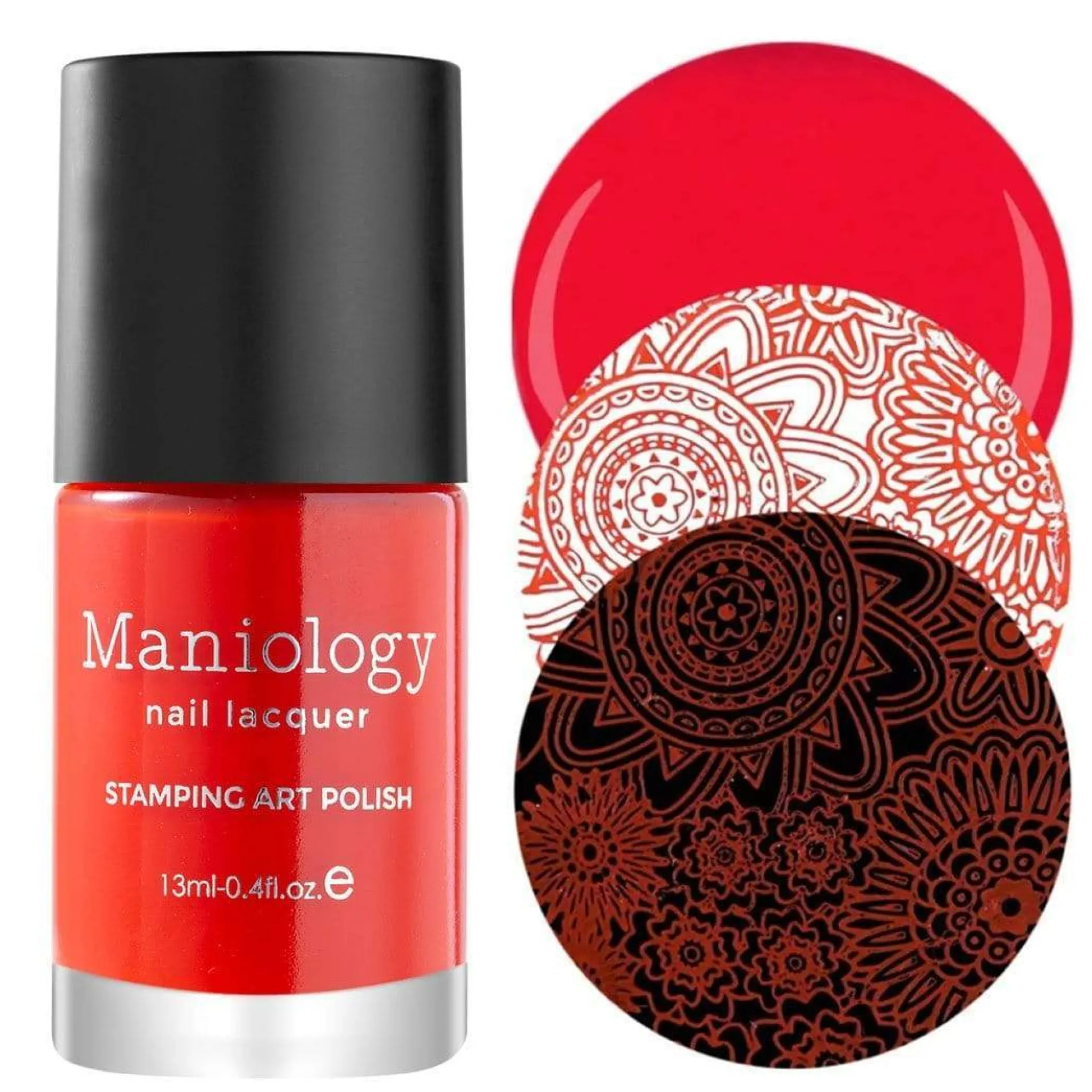 Essentials Primary Collection: Fireside (B189) Blazing Red Stamping Polish