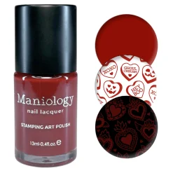 Eternal Flame (B576) - Red Creme Stamping Polish
