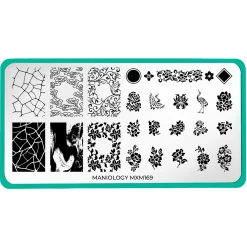 Fine China: Glazed Perfection (MXM169) - Nail Stamping Plate