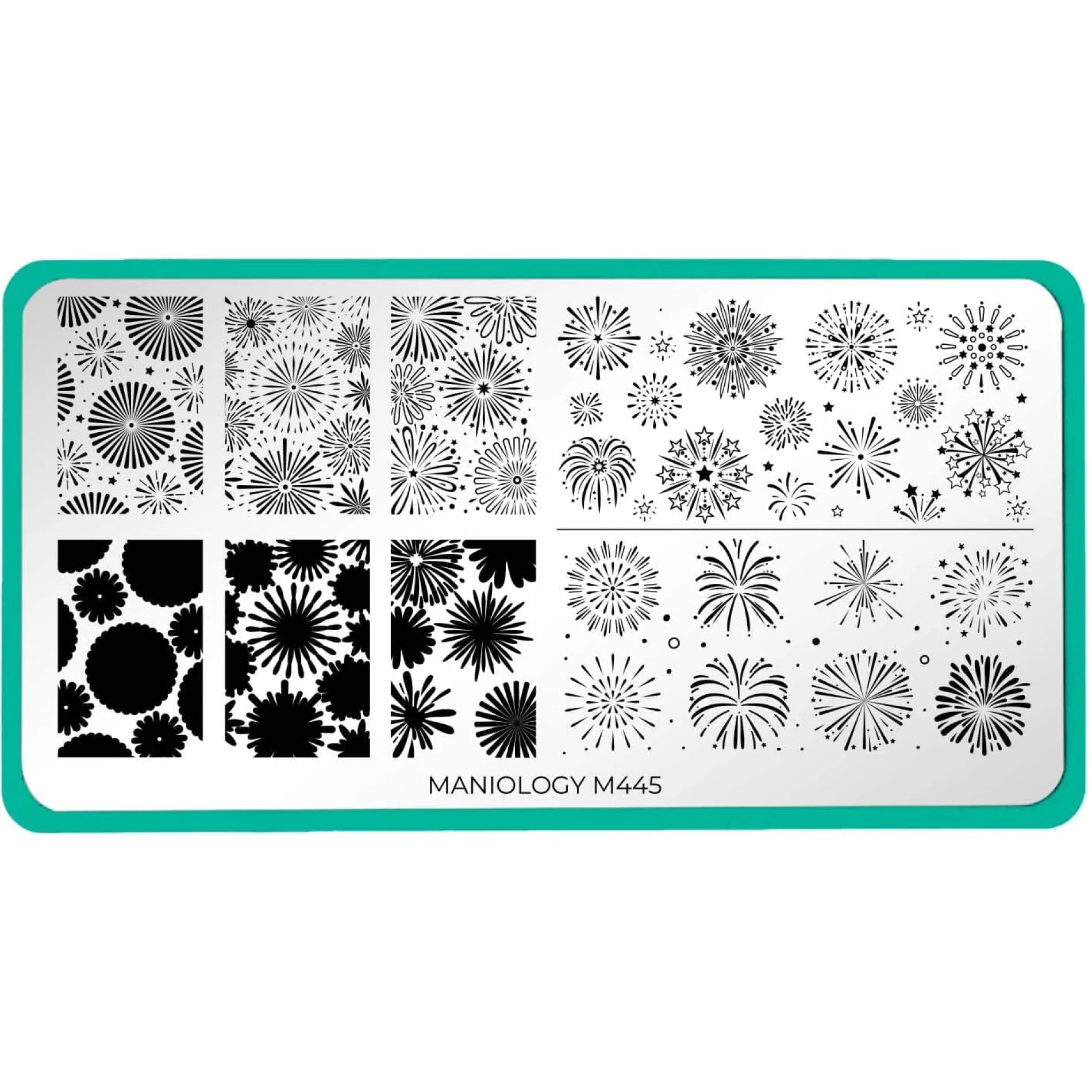 Fireworks Frenzy (M445) - Nail Stamping Plate