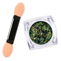 Flashy (NA037) - Green Iridescent Flakies