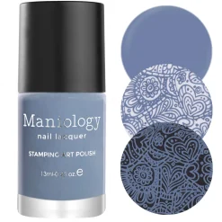 Forager: Cornflower (B417) - Dusty Blue Cream Stamping Polish
