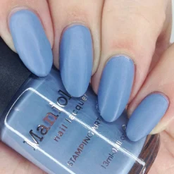 Forager: Cornflower (B417) - Dusty Blue Cream Stamping Polish