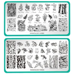 Forest Wonders: Set of 2 Nail Stamping Plates