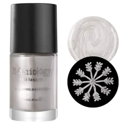 Frozen (B316) Metallic Pearl White Stamping Polish