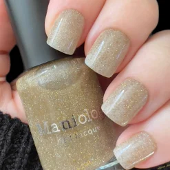 Glitter Bomb: Dazzle (P158) - Gold Reflective Glitter Nail Polish