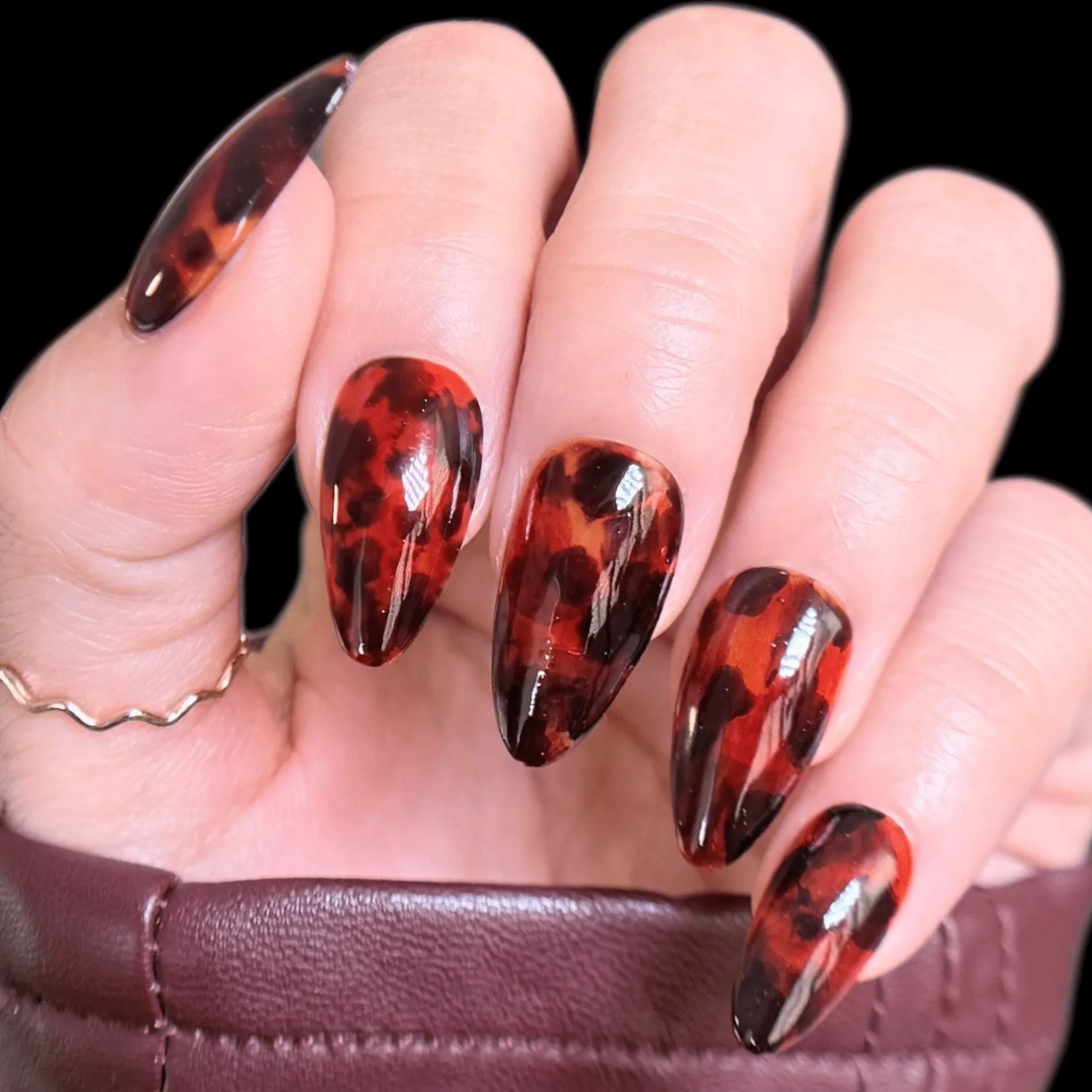 Gloss & Grain: Burnt Umber (P185) - Dark Brown Sheer Tint Nail Polish