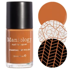Grateful (B484) - Camel Brown Cream Stamping Polish