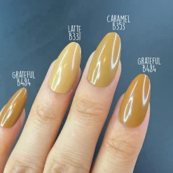 Grateful (B484) - Camel Brown Cream Stamping Polish