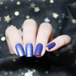 Grimm's Nightfall: Gretel Brittle (B222) - Indigo Duochrome Stamping Polish