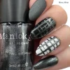 Grimm's Nightfall: Mirror, Mirror (B220)- Smoky Black Metallic Stamping Polish