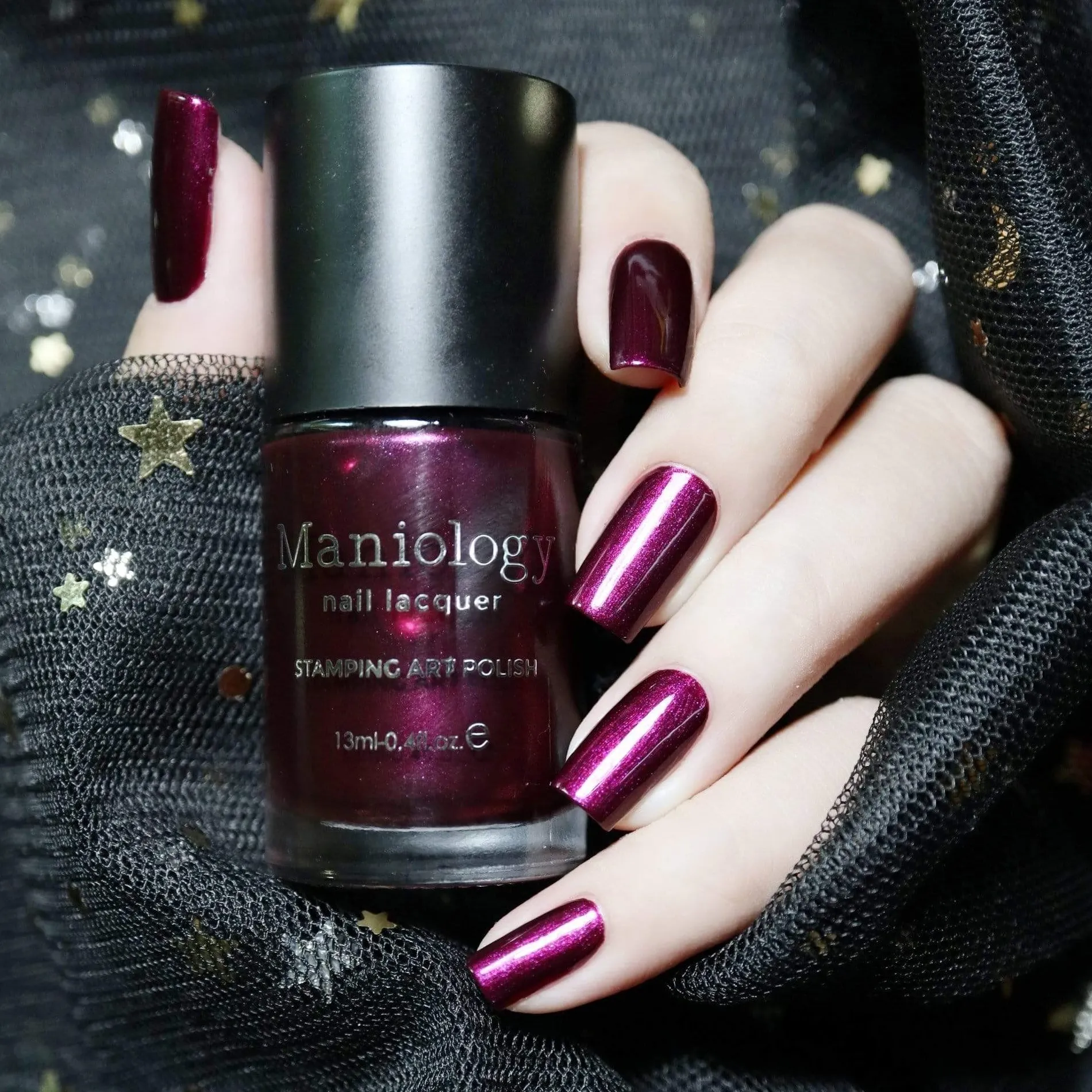 Grimm's Nightfall: 6-Piece Duochrome & Metallic Stamping Polish Set
