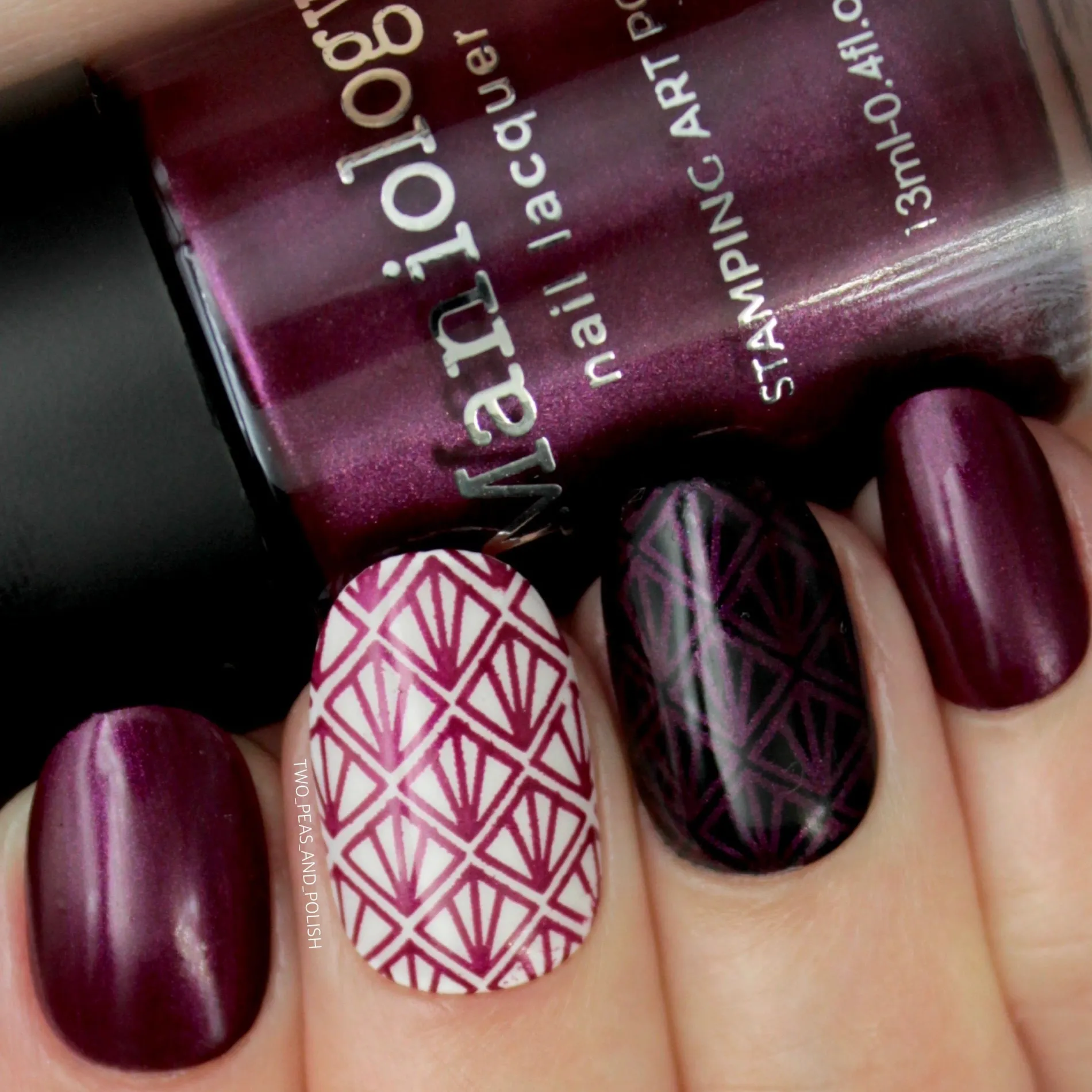 Grimm's Nightfall: Wolfish (B223) - Plum Metallic Stamping Polish