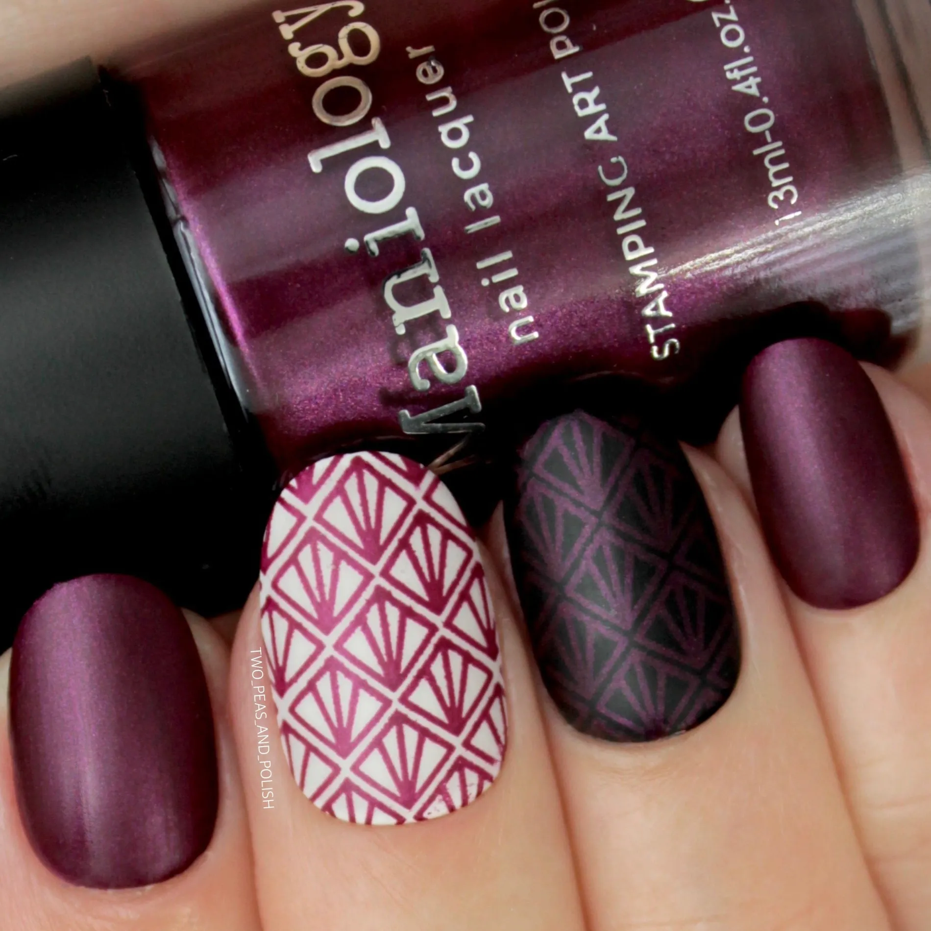 Grimm's Nightfall: Wolfish (B223) - Plum Metallic Stamping Polish