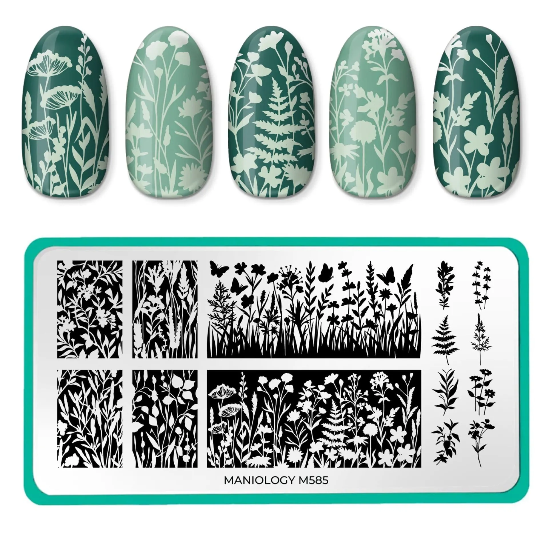 Growing Shadows (M585) - Nail Stamping Plate